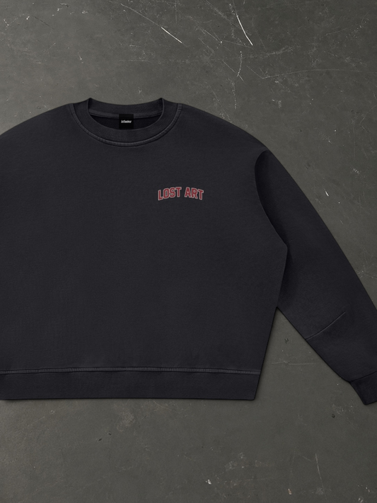 Lost Art Crewneck - Black Brick