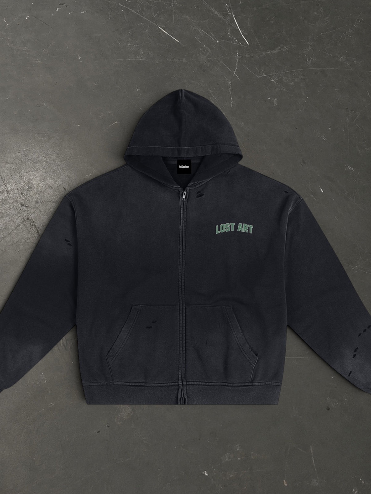 Lost Art Zip Hoodie - Moss