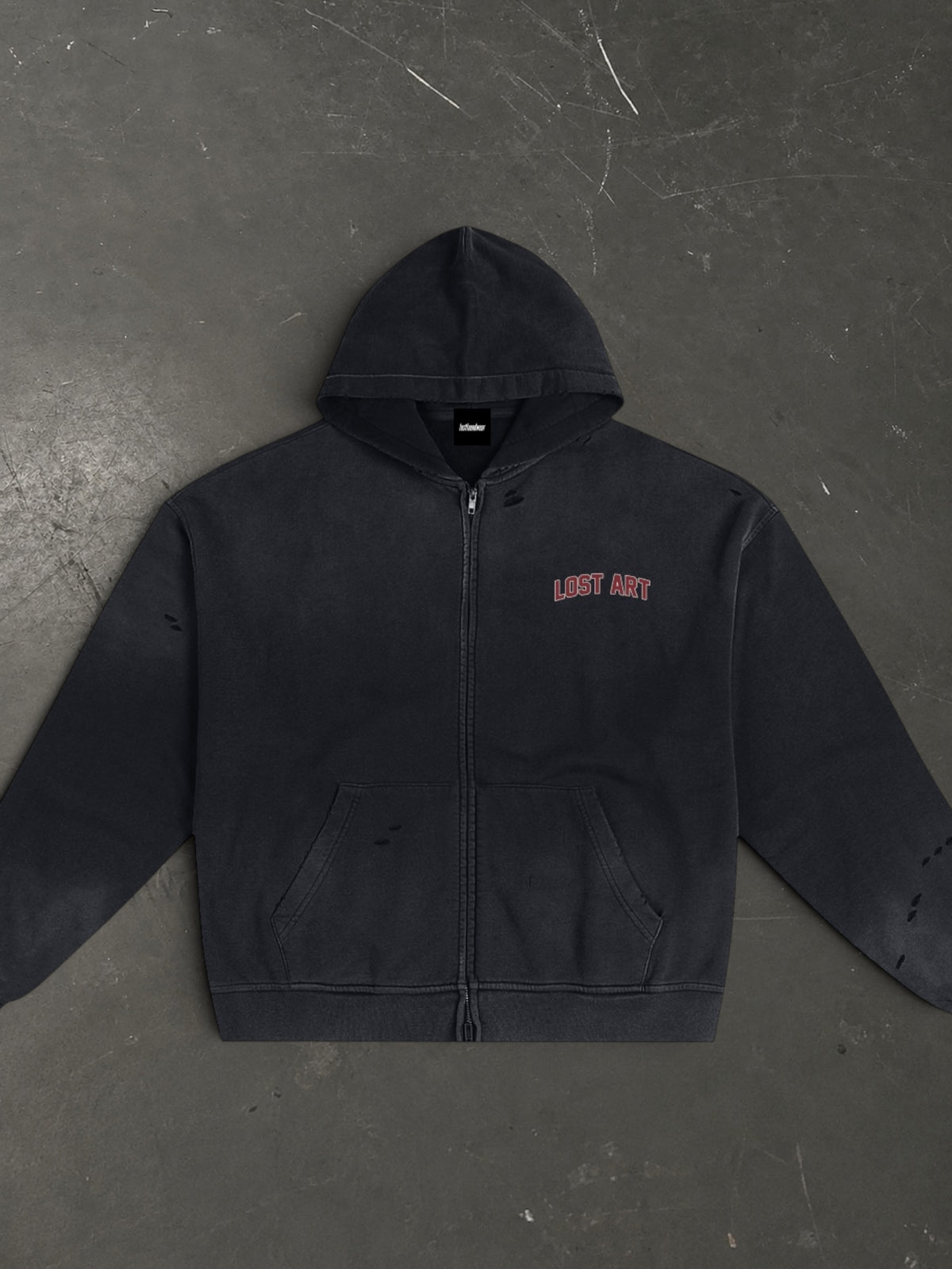 Lost Art Zip Hoodie - Brick