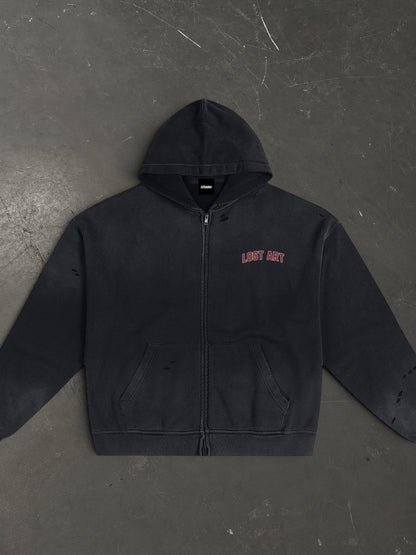 Lost Art Zip Hoodie - Brick