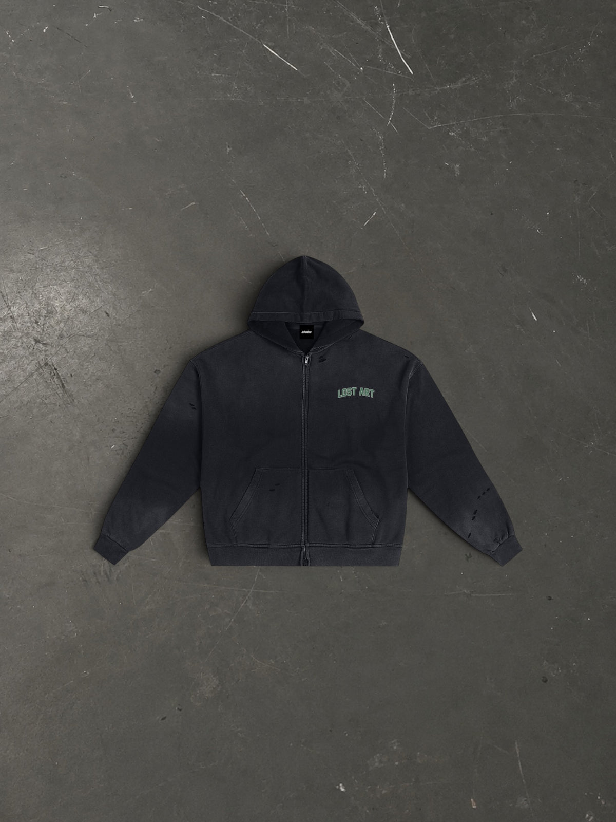 Lost Art Zip Hoodie - Moss